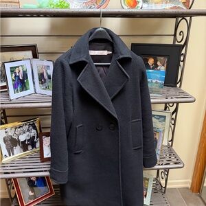 ESQUALO Elegant Charcoal Pea Coat